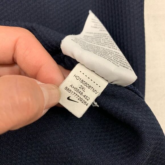 Nike Golf 1/4 zip Dri Fit pullover performance long sleeves polo top XXL 2XL - Picture 7 of 11